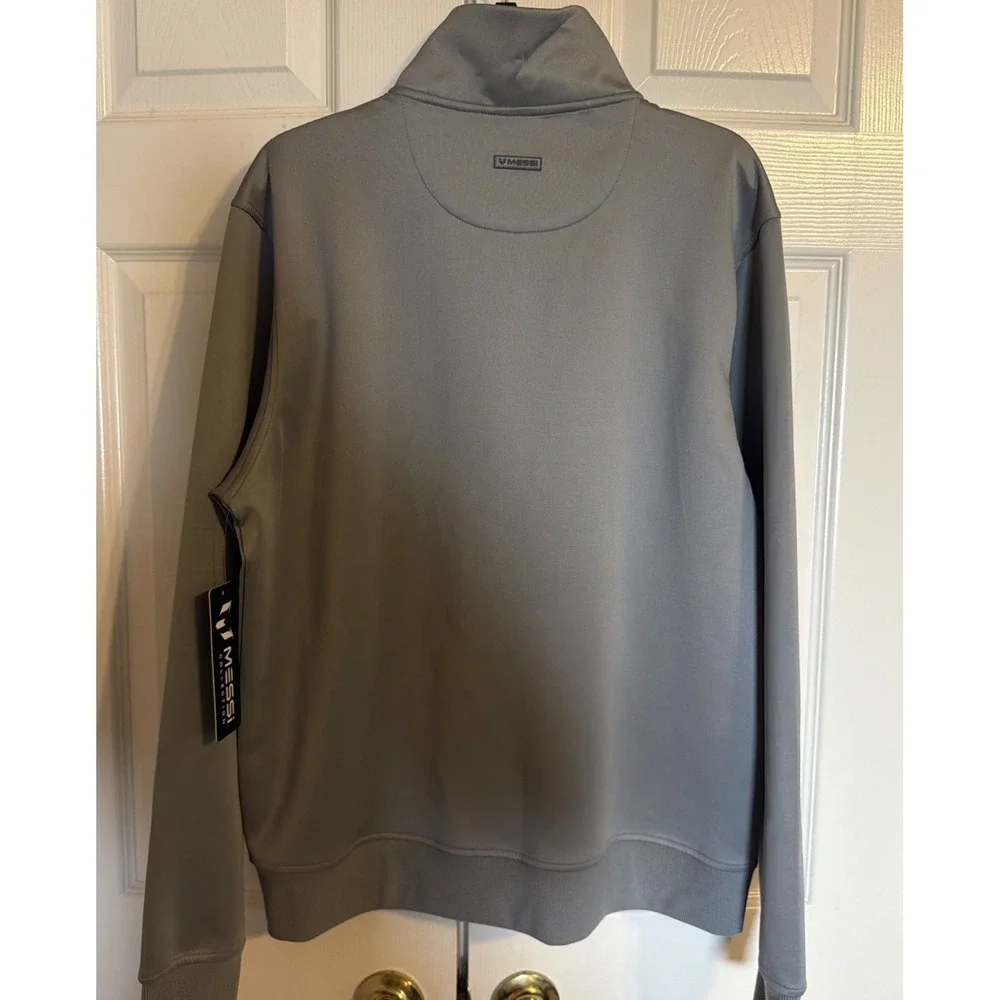 Messi Mens Soccer Running Track Jacket.‎ Size Medium Gray. New With Tags